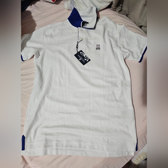 Psycho Bunny Kempstone Polo T Shirt White - Picture 4 of 4